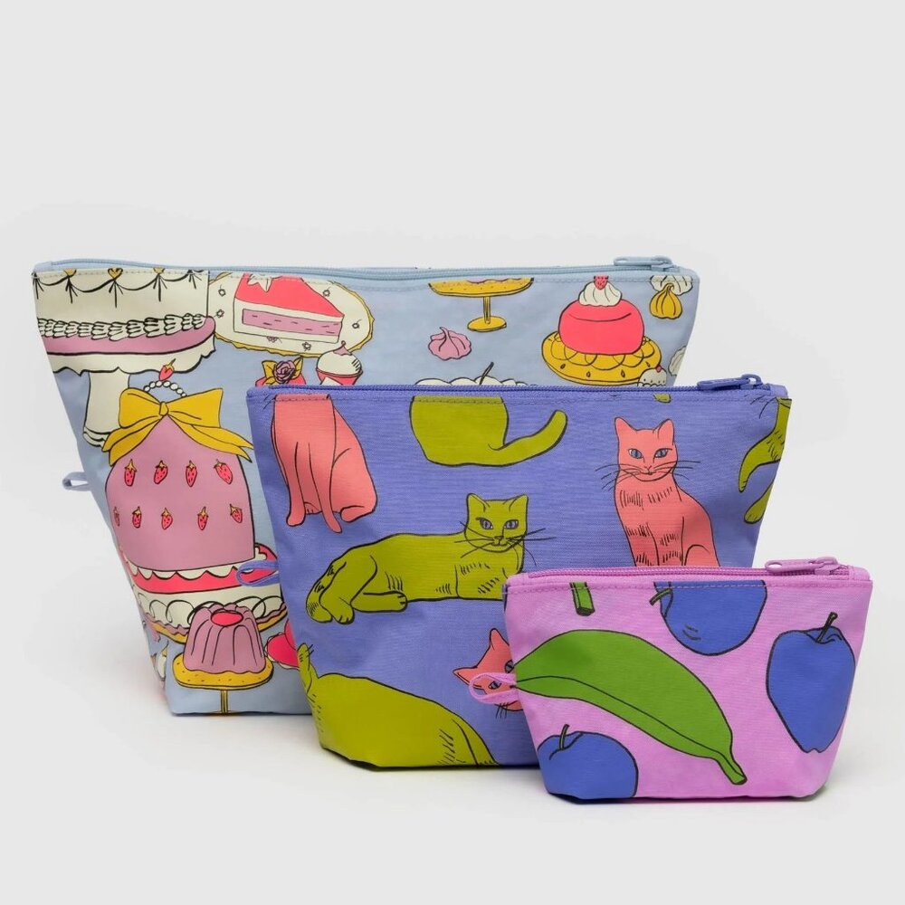 NWT Baggu Go Pouch Set - Still Life